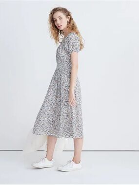 madewell knit apron cami dress Madewell Sleeveless Knit Apron Textured Cami Dress 90s Preppy Summer  Women's XS